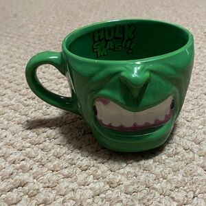 Zak!  Marvel Incredible Hulk, Hulk Smash! Green Ceramic Character face Mug